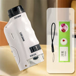 2508 Children Calibrated 180X Microscope Handheld Portable STEM Optical Microscope Experiment Science Toy