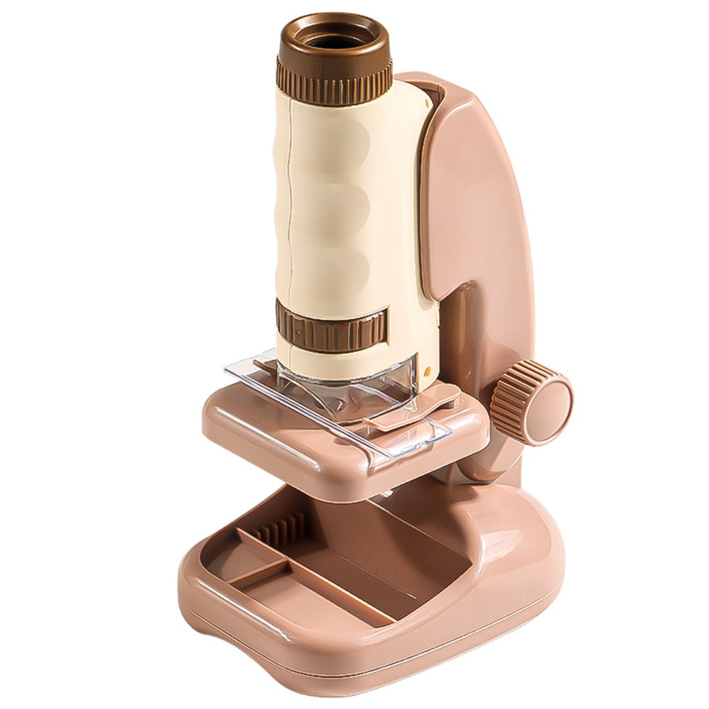 2507 Portable Handheld Microscope with Stand for Kids 180X Magnification STEM Optical Microscope Educational Tool