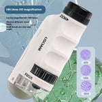 2507 Portable Handheld Microscope with Stand for Kids 180X Magnification STEM Optical Microscope Educational Tool