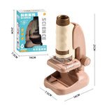 2507 Portable Handheld Microscope with Stand for Kids 180X Magnification STEM Optical Microscope Educational Tool