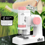 60X-200X Kids Portable Handheld Microscope Outdoor Scientific Microscope with LED Light