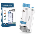 60X-200X Kids Portable Handheld Microscope Outdoor Scientific Microscope with LED Light