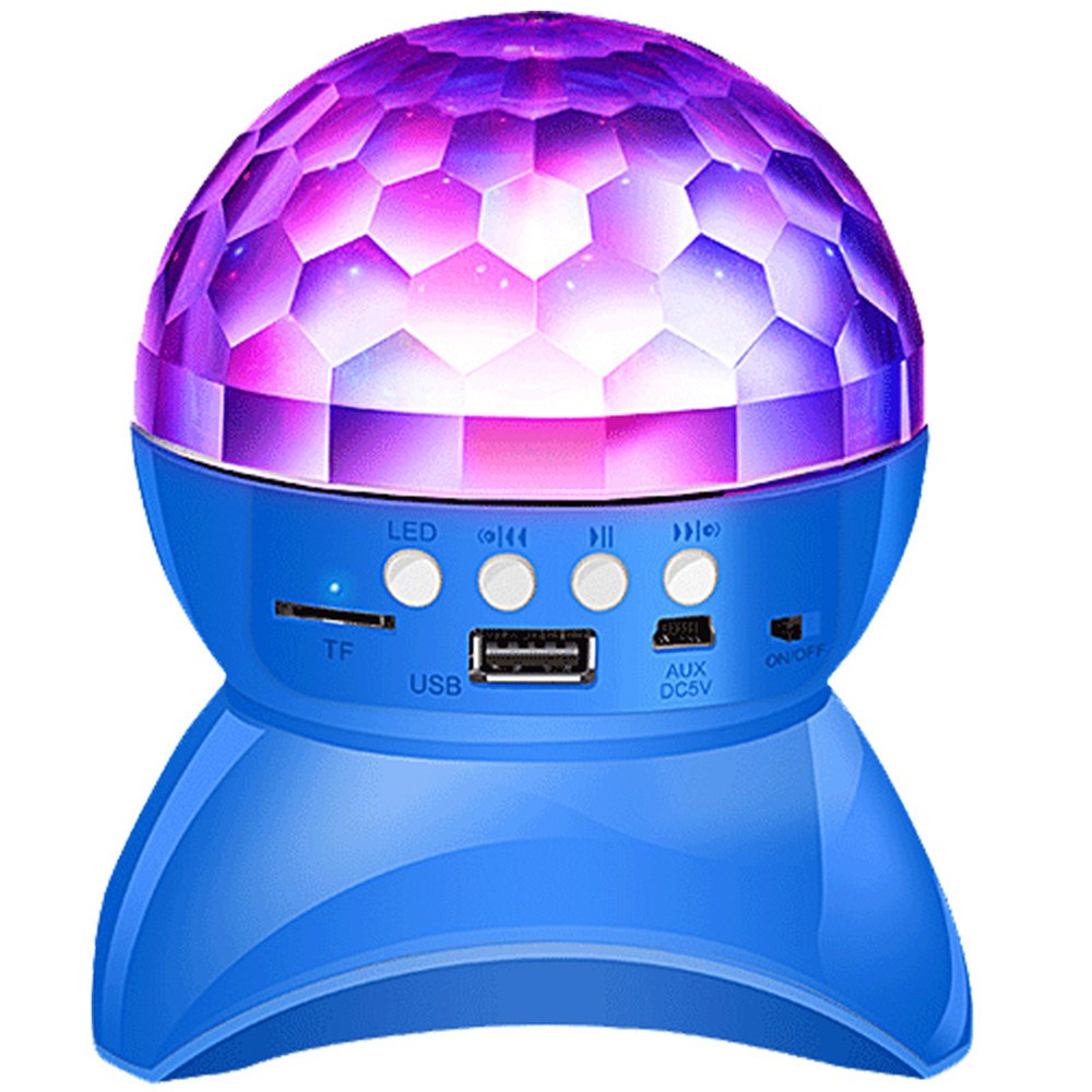 Mini Wireless Bluetooth-compatible Speaker with Color Light Support U Disk, TF Card, Aux Input for Home Party, Entertainment
