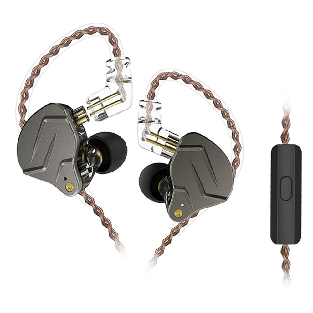 KZ-ZSN Pro In-Ear Bass Metal Music Sport Earphone without Microphone (With Microphone)