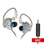 KZ-ZSN Pro In-Ear Bass Metal Music Sport Earphone without Microphone (With Microphone)