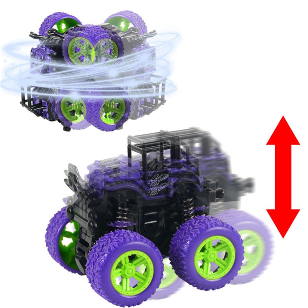 9 cm liten jeep terrängfordon stark fyra stora hjul tröghetsskala friktionskraftbil pojkelekseks