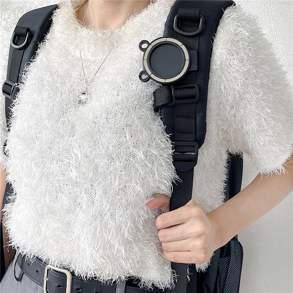 Bear Shape Magnetic Belt Clip Mobile Phone Holder with Clear Tether Tab and Spring Rope