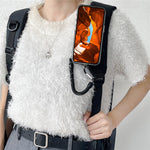 Bear Shape Magnetic Belt Clip Mobile Phone Holder with Clear Tether Tab and Spring Rope
