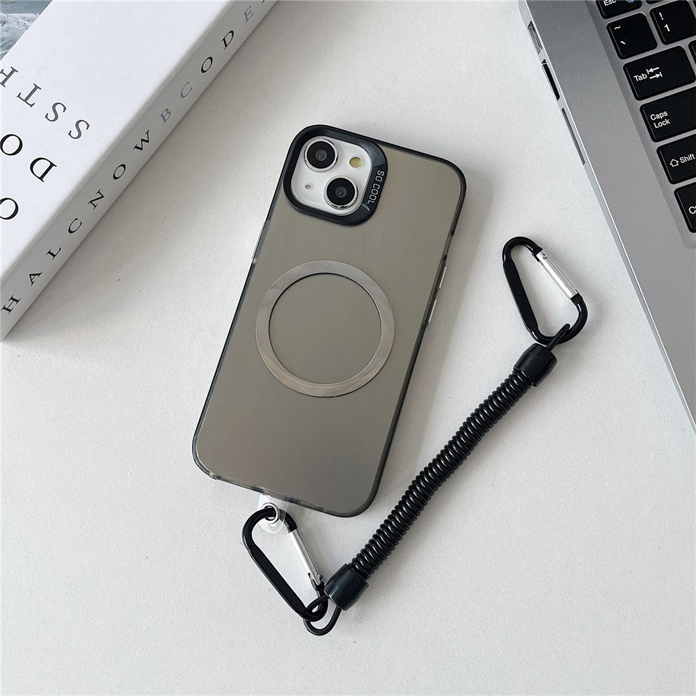 Bear Shape Magnetic Belt Clip Mobile Phone Holder with Clear Tether Tab and Spring Rope