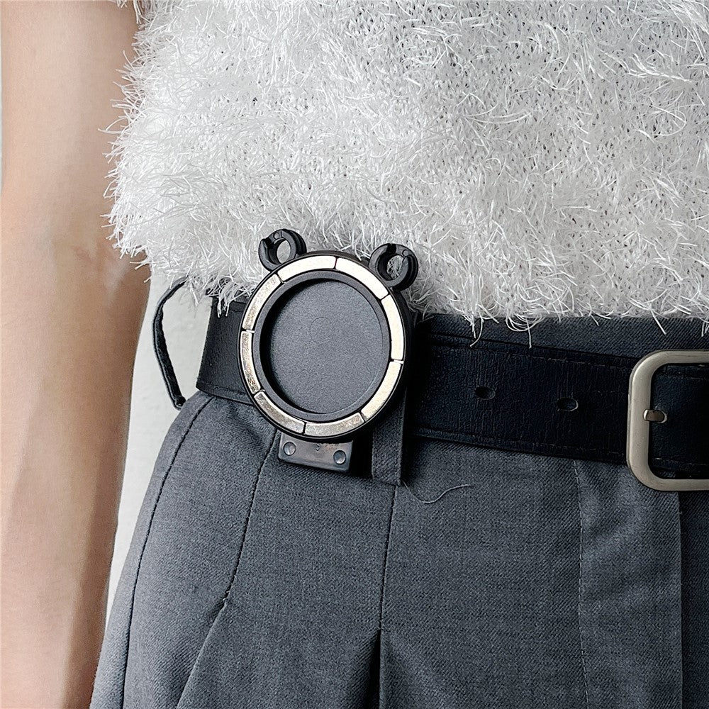 Bear Shape Magnetic Belt Clip Mobile Phone Holder with Clear Tether Tab and Spring Rope