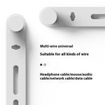 CS04S Multipurpose Elastic Silicone Cable Organizer Tie 130mm Cord Management Reusable Fastening Strap