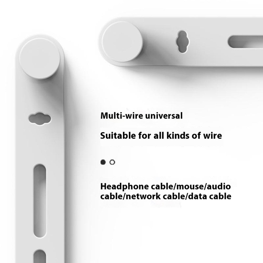 CS04S Multipurpose Elastic Silicone Cable Organizer Tie 130mm Cord Management Reusable Fastening Strap