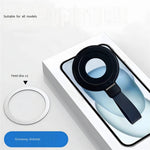 Magnetic Kickstand Metal Phone Grip Ring Holder with Finger Strap