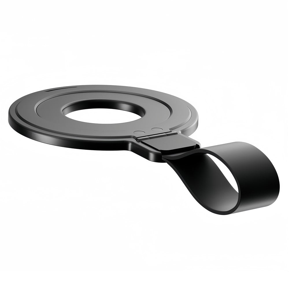 Magnetic Kickstand Metal Phone Grip Ring Holder with Finger Strap