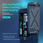 DUX DUCIS For Nintendo Switch 2 Grip Case Slim PC + TPU Case Protectors with X-Shaped Pattern