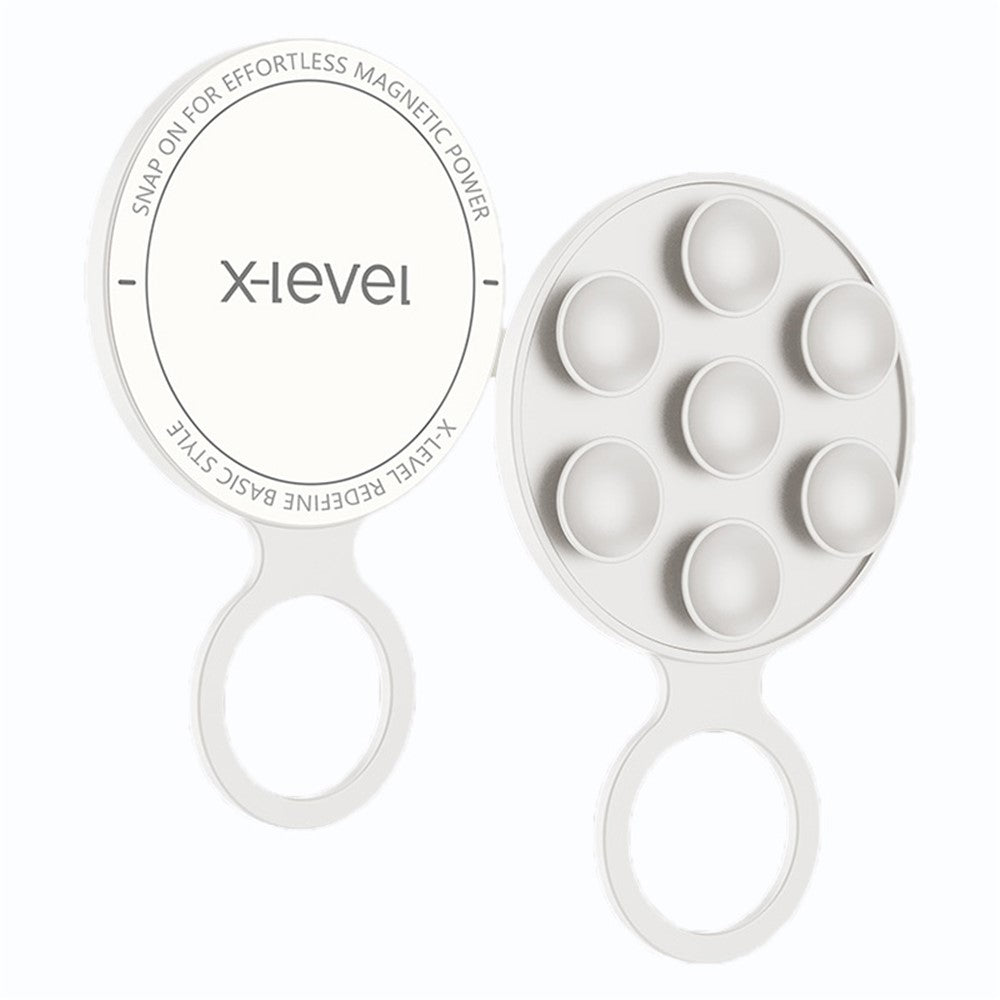 X-LEVEL Silicone Suction Cup Magnetic Phone Mount Holder Strong Magnet Hands-Free