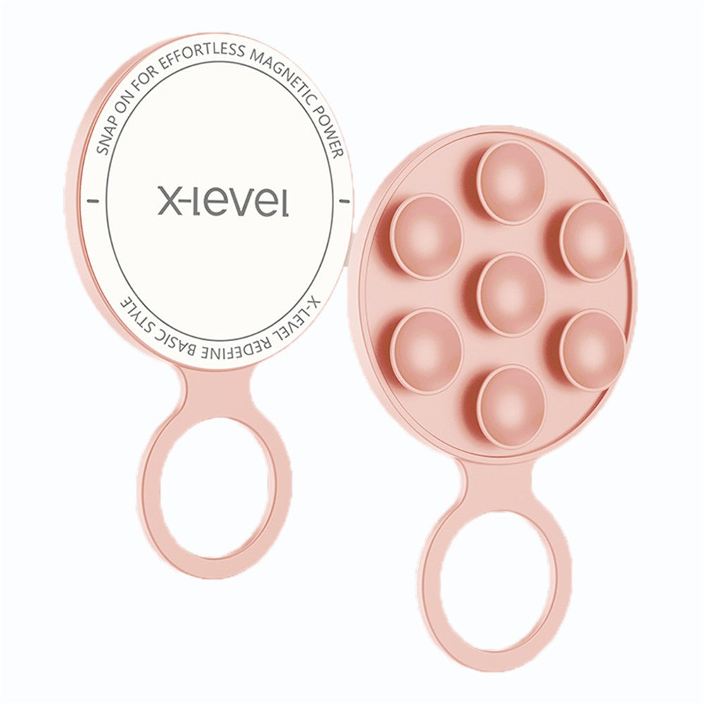 X-LEVEL Silicone Suction Cup Magnetic Phone Mount Holder Strong Magnet Hands-Free