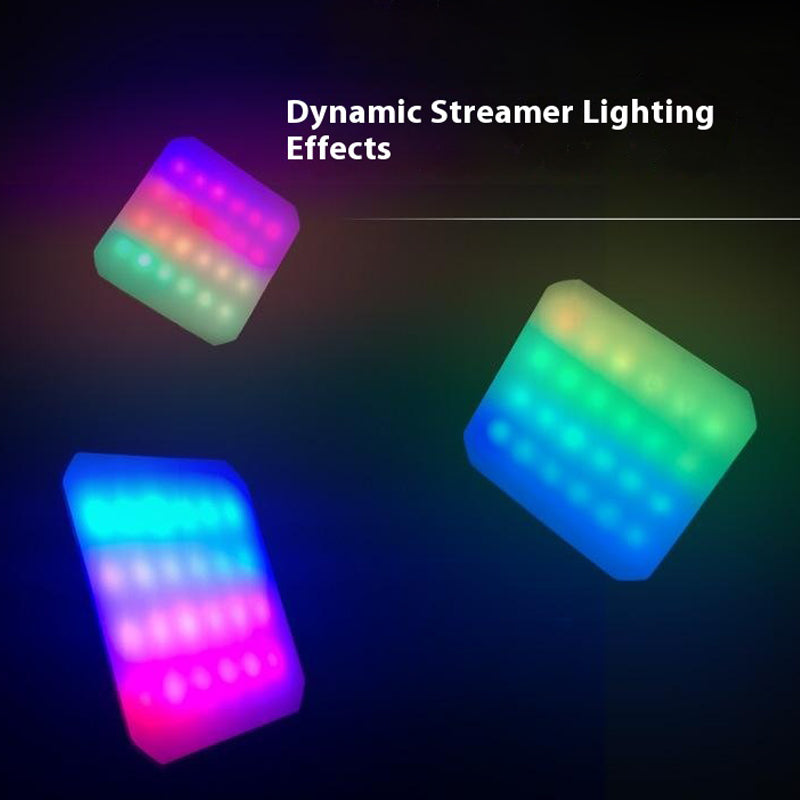 MJ88 Portable RGB Mini Square Fill Light 2000mAh Battery Photo Light with Remote Control for Phone/Camera/Live Streaming