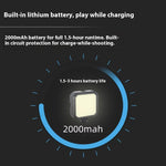 MJ88 Portable RGB Mini Square Fill Light 2000mAh Battery Photo Light with Remote Control for Phone/Camera/Live Streaming