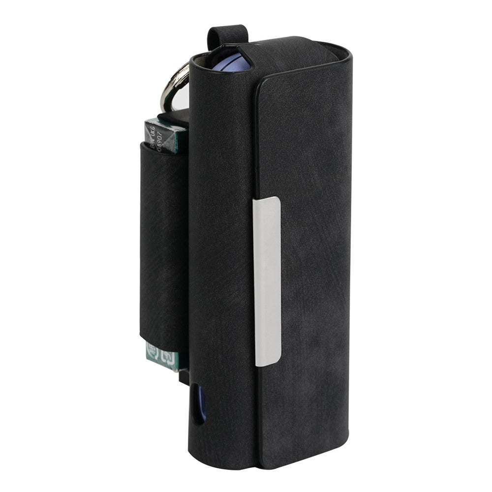 For IQOS Iluma / Iluma i Carrying Case Matte Vintage Leather E-Cigarette Cover with Hanging Hook