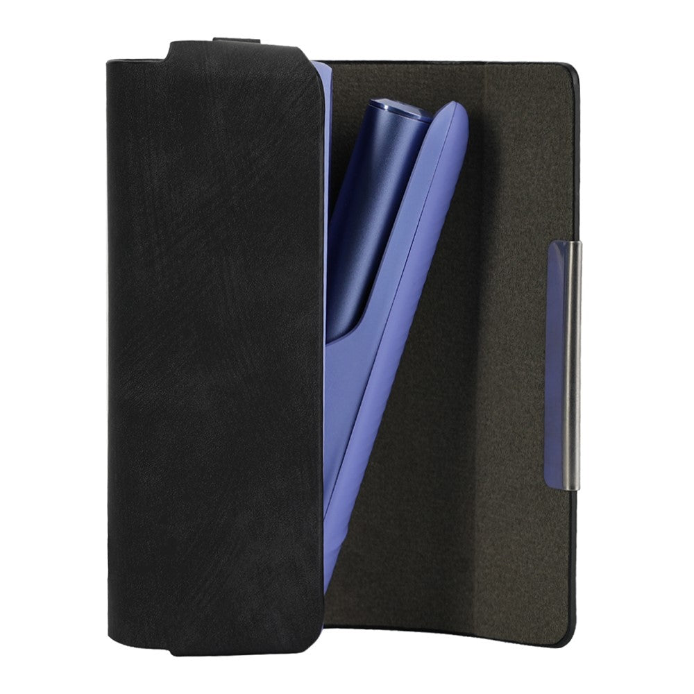 For IQOS Iluma / Iluma i Carrying Case Matte Vintage Leather E-Cigarette Cover with Hanging Hook