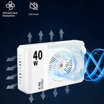 40W RGB Fuld Farve Bærbart Fotolys til Smartphone Live Streaming LED Videolys