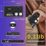 VRIG FD-98 LED Videolys 2500K-9000K Justerbar Dobbelt Farvetemperatur Bærbar Fill Lampe til Livestreaming / Fotografi
