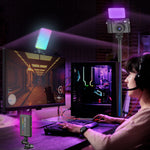 CYKE D10S High CRI Genopladelig LED Videolampe 3 Farvetemperaturer Professionel RGB Fotografi Fyldlys