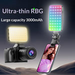 CYKE D10S High CRI Genopladelig LED Videolampe 3 Farvetemperaturer Professionel RGB Fotografi Fyldlys
