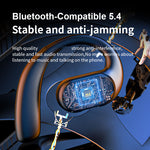 LX-09 Earhook Bluetooth-compatible Earbud for Outdoor Sports Single Ear Earbud with Noise Cancelling Mic