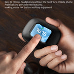 LX-80 Ear-hook Bluetooth-compatible Earbuds with Full Color Touch Screen Charging Case Noise Cancellation Sports Earbuds