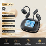 LX-80 Ear-hook Bluetooth-compatible Earbuds with Full Color Touch Screen Charging Case Noise Cancellation Sports Earbuds