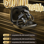 LX-80 Ear-hook Bluetooth-compatible Earbuds with Full Color Touch Screen Charging Case Noise Cancellation Sports Earbuds
