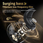 LX-80 Ear-hook Bluetooth-compatible Earbuds with Full Color Touch Screen Charging Case Noise Cancellation Sports Earbuds