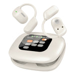 LX-80 Ear-hook Bluetooth-compatible Earbuds with Full Color Touch Screen Charging Case Noise Cancellation Sports Earbuds