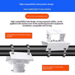 CCTV Camera Mount Weatherproof Stainless Steel Pole Clamp Bracket for Outdoor Surveillance