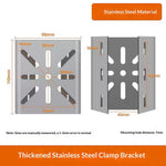 CCTV Camera Mount Weatherproof Stainless Steel Pole Clamp Bracket for Outdoor Surveillance