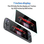 M27 7-Inch IPS Screen Handheld Game Console, HD Output, 20000+ Classic Games, RGB Lighting Gamepad, with 64GB TF Card