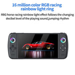 M27 7-Inch IPS Screen Handheld Game Console, HD Output, 20000+ Classic Games, RGB Lighting Gamepad, with 64GB TF Card