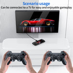 M27 7-Inch IPS Screen Handheld Game Console, HD Output, 20000+ Classic Games, RGB Lighting Gamepad, with 64GB TF Card