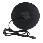 110mm Round Solar Panel 1.2W 5V Portable Solar Charger with Type-C Output for Phone/Light/Fan