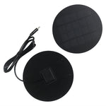 110mm Round Solar Panel 1.2W 5V Portable Solar Charger with Type-C Output for Phone/Light/Fan