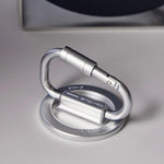 WAKCAS Carabiner Shaped Metal Magnetic Phone Stand Holder 180 Degree Adjustable Kickstand