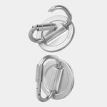 WAKCAS Carabiner Shaped Metal Magnetic Phone Stand Holder 180 Degree Adjustable Kickstand