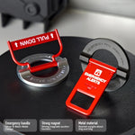 WAKCAS Emergency Red Handle Aluminum Alloy Kickstand Rotating Magnetic Phone Grip Stand