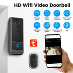 M18 Wireless Video Doorbell Camera Two Way Audio IP65 Waterproof Remote Monitor (with Memory Storage)