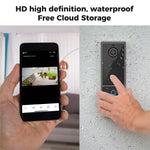 M18 Wireless Video Doorbell Camera Two Way Audio IP65 Waterproof Remote Monitor (with Memory Storage)