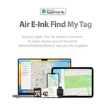 F10 Mini Locator Key Ring with 1.54 Inch E-Ink Display Bluetooth-compatible Item Finder for Luggage Keys Bags