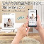 F10 Mini Locator Key Ring with 1.54 Inch E-Ink Display Bluetooth-compatible Item Finder for Luggage Keys Bags