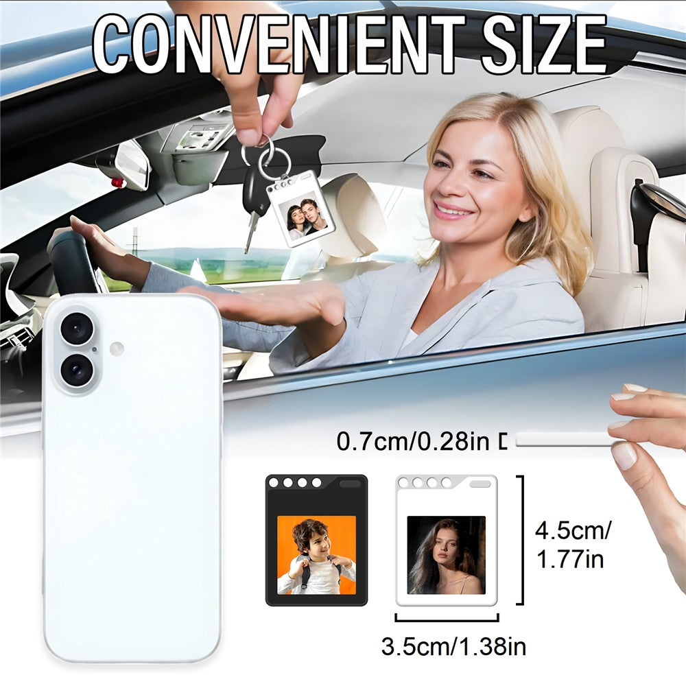 F10 Mini Locator Key Ring with 1.54 Inch E-Ink Display Bluetooth-compatible Item Finder for Luggage Keys Bags